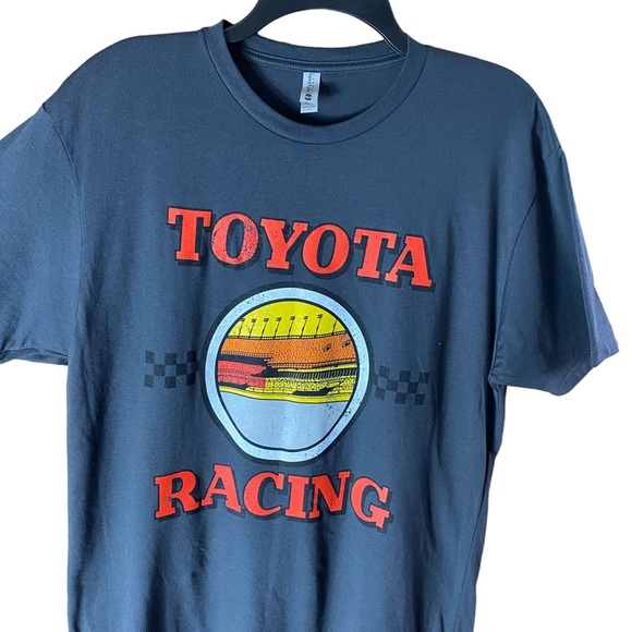 Toyota Racing Size L Graphic Tee T-shirt Unisex Gray Crewneck 100% Cotton - Picture 9 of 9